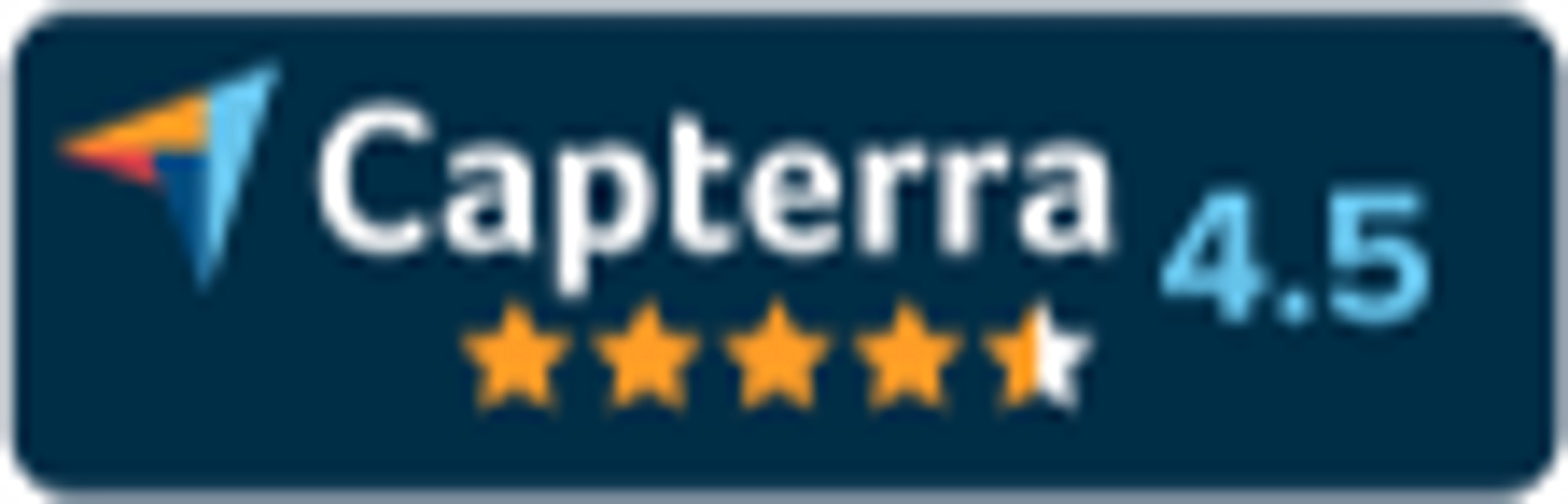 Capterra review 4.5